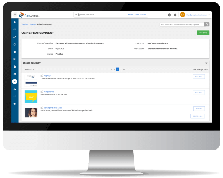 Franchise Learning Management System FranConnect Training Franchise Learning Management System FranConnect Training