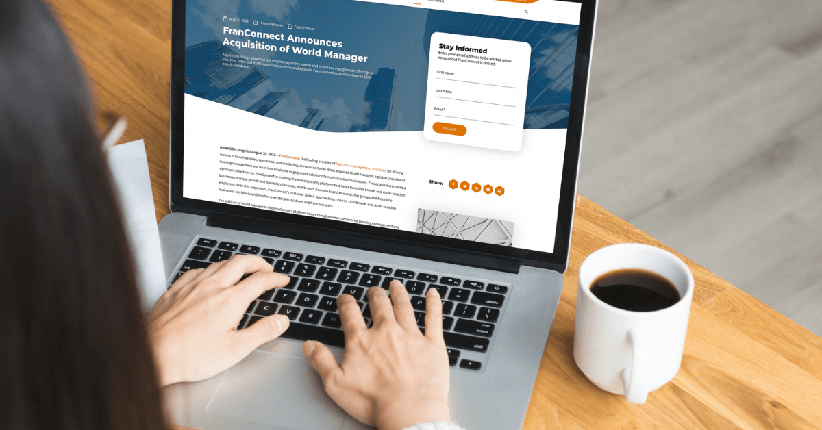 FranConnect World Manager Acquisition