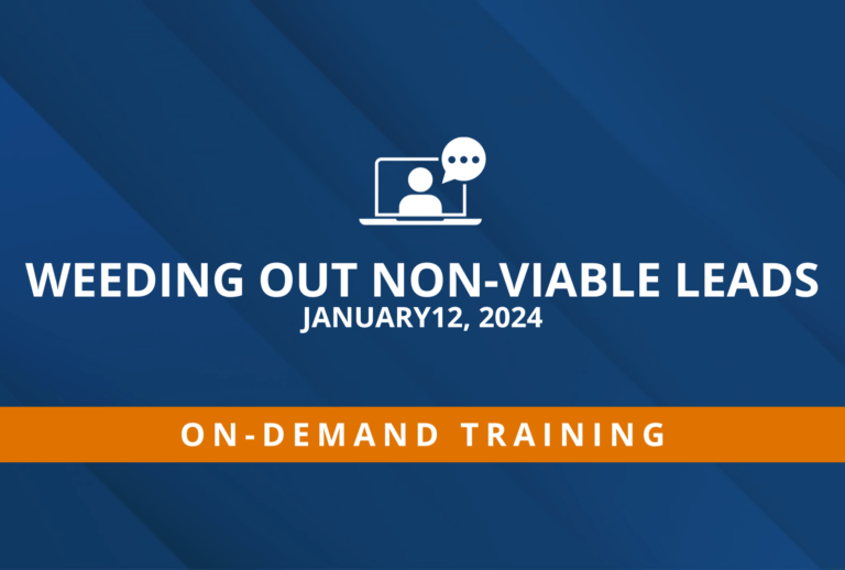 Weeding Out Non-Viable Leads - FranConnect Weeding Out Non-Viable Leads