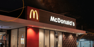 A McDonald's at night