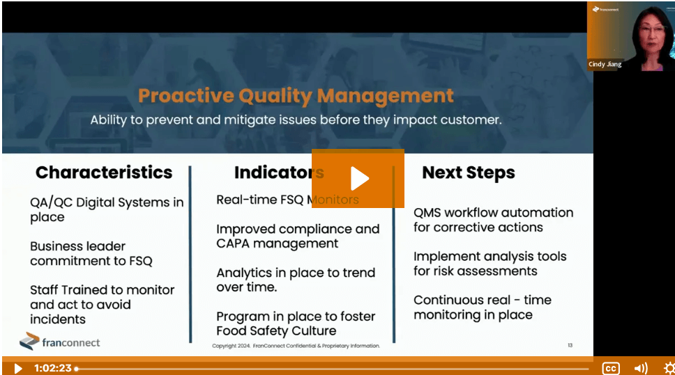 Reactive to Proactive in Food Safety Webinar Thumbnail